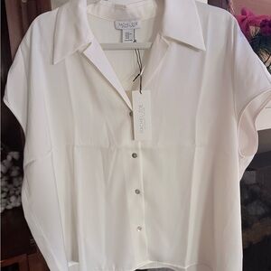Rachel Zoe White Button-Down Blouse